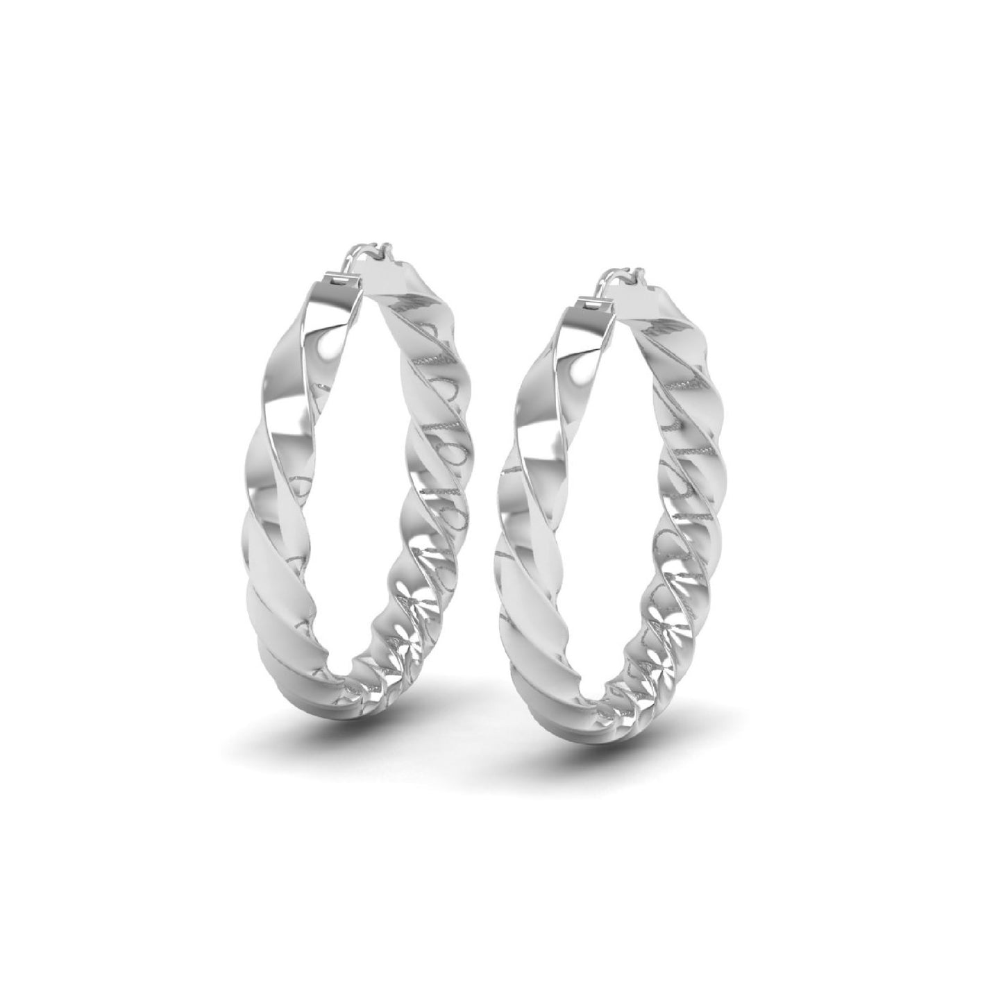 Twisted Hoop Earring