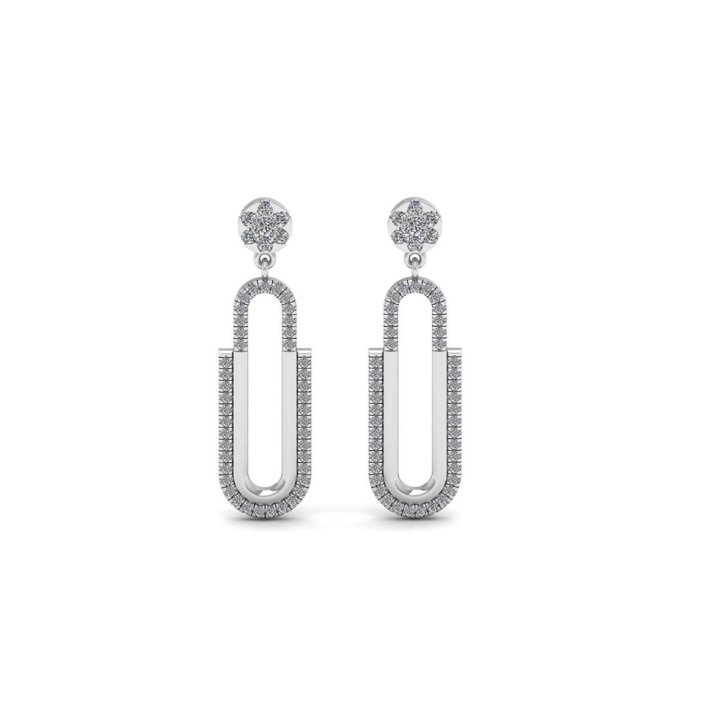 Paperclip Drop Earring