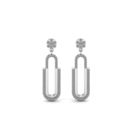 Paperclip Drop Earring