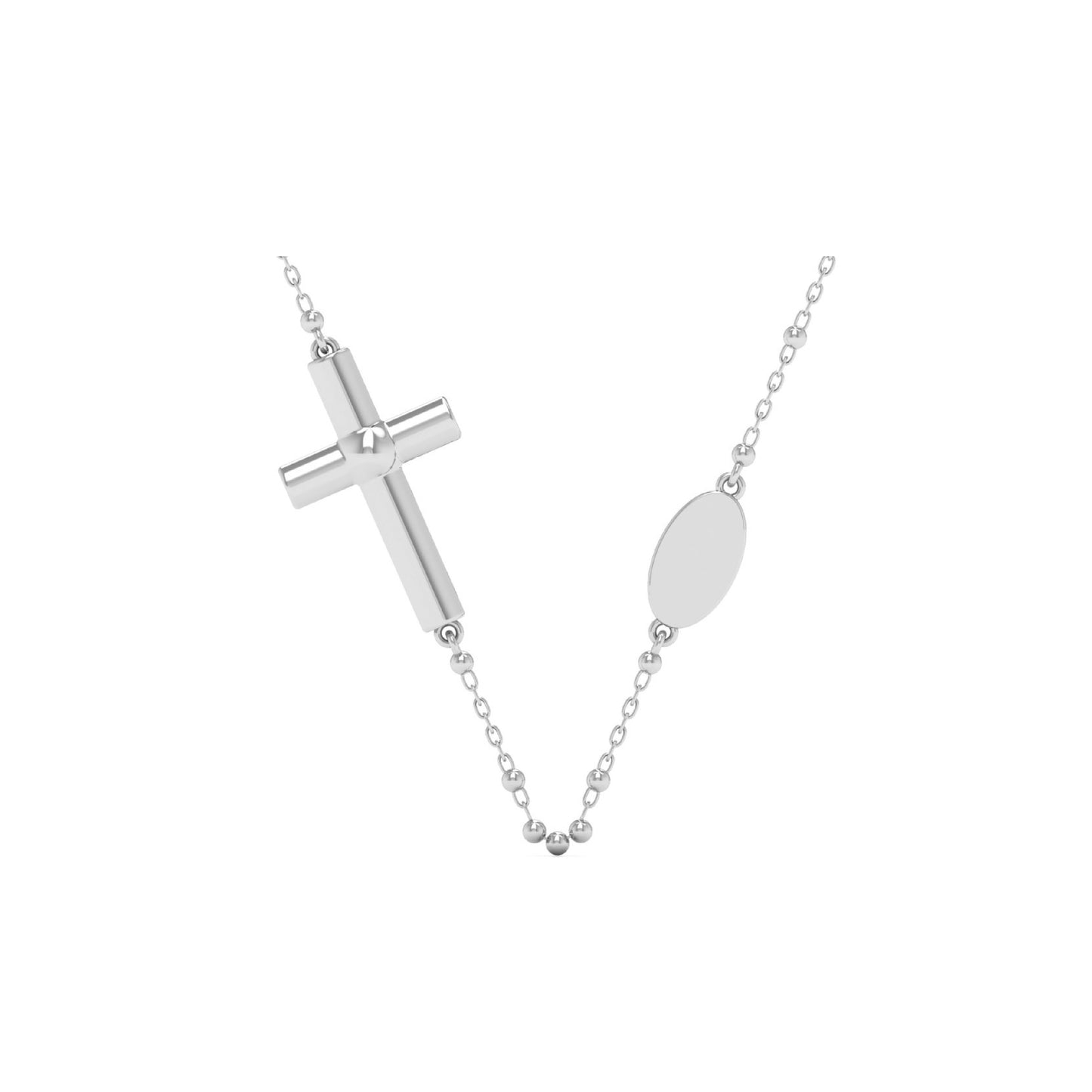 Cross Rosary Necklace
