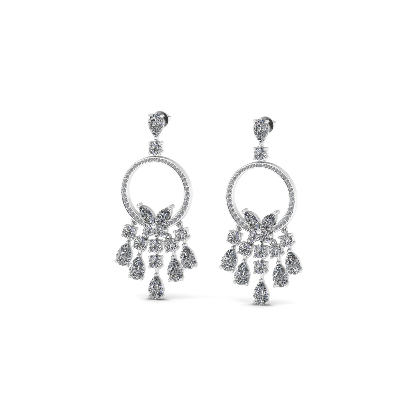 Drop Silver Jhumka (Earring)