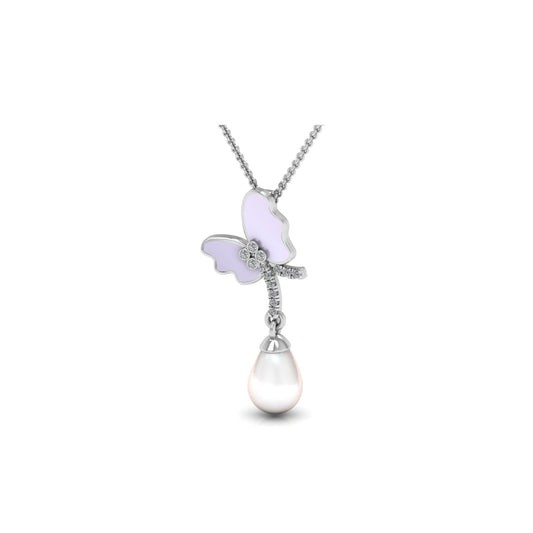 Pearl Butterfly Necklace