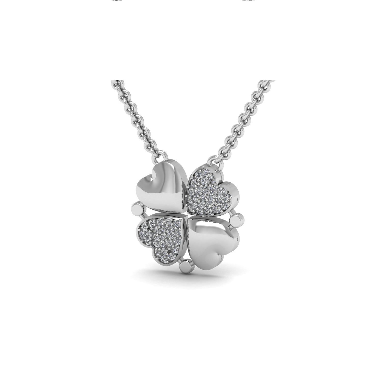 Four Leaf Heart Necklace