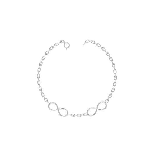Silver Infinity Chain Anklet