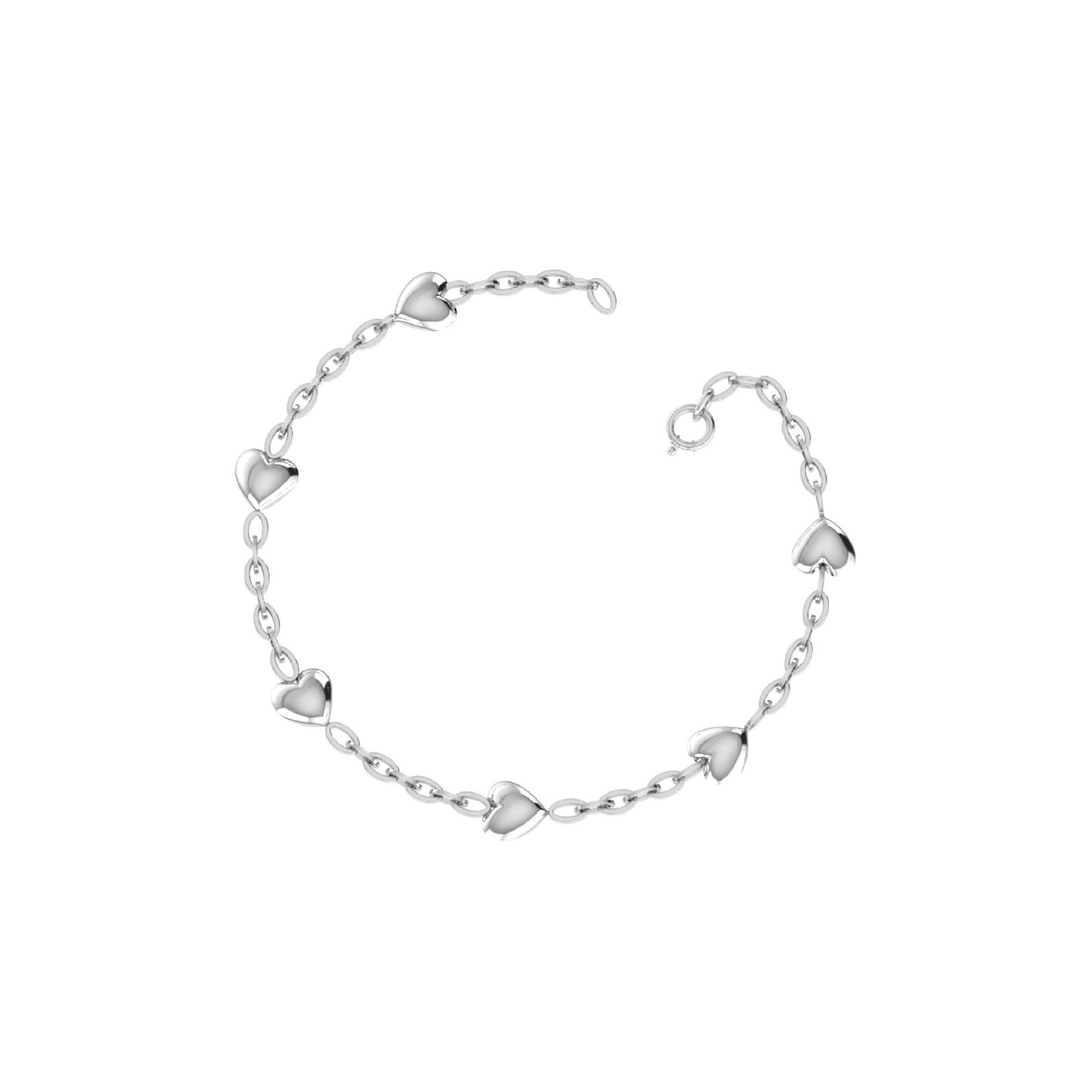 Heart Link Anklet