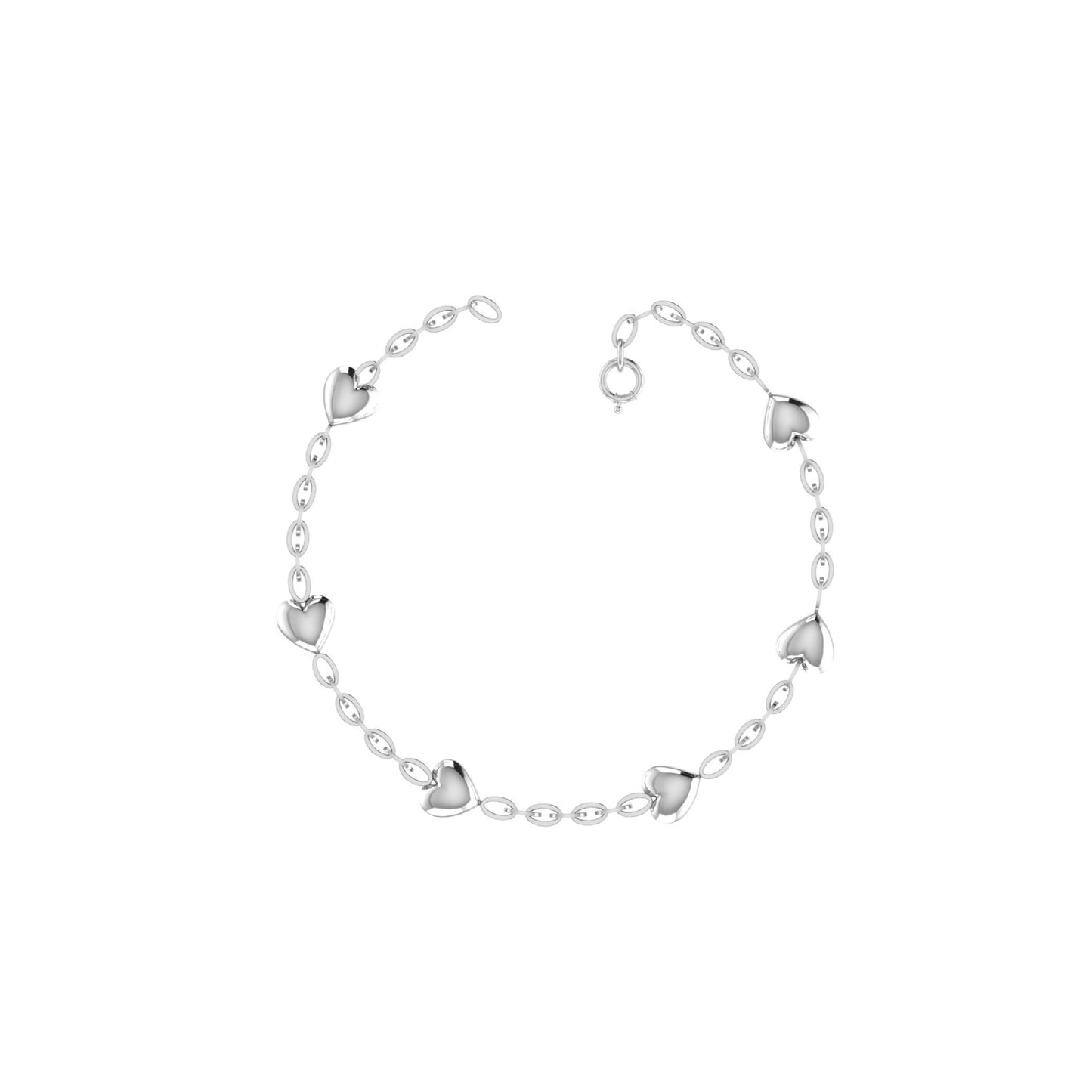 Heart Link Anklet
