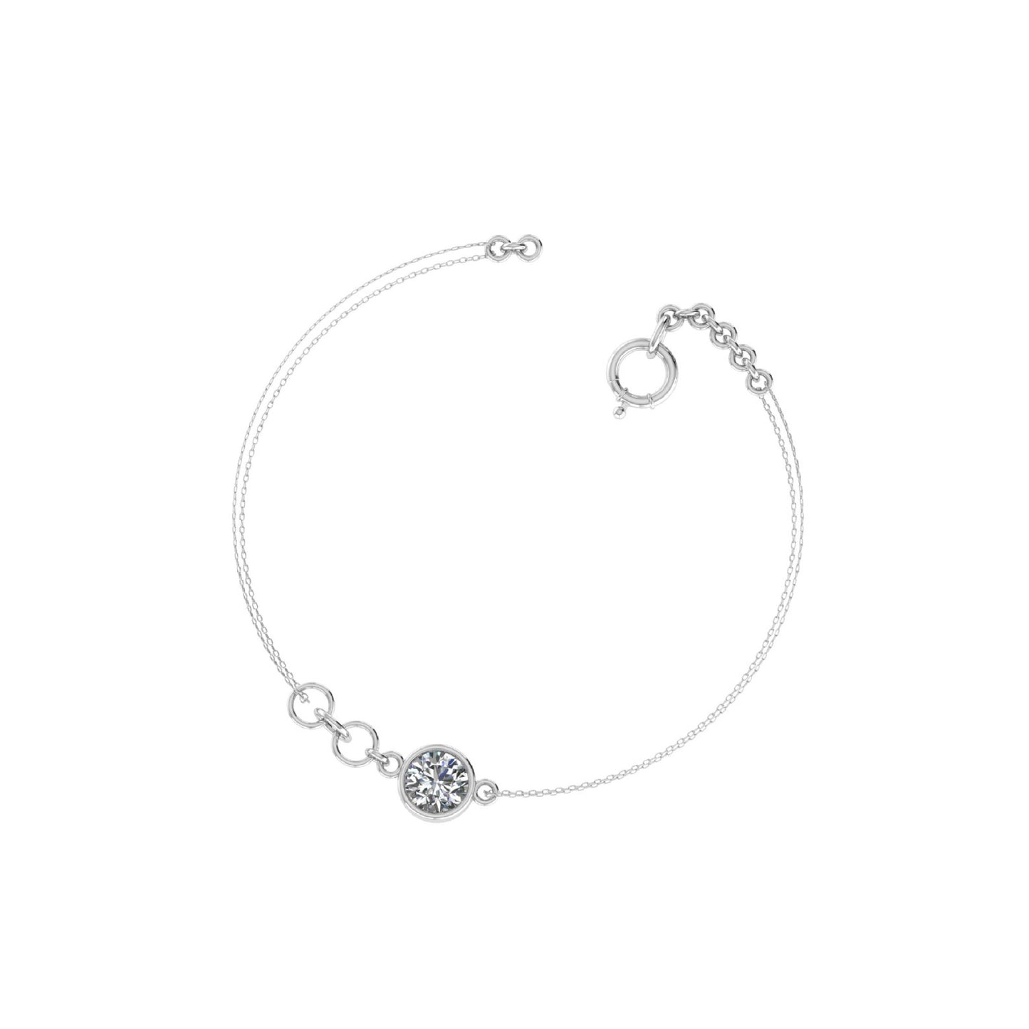 Bezel Shape Anklet