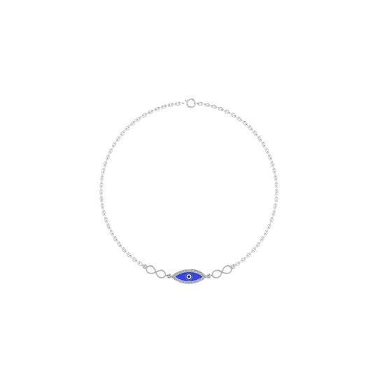 Evil Eye Blue Charm Bracelet