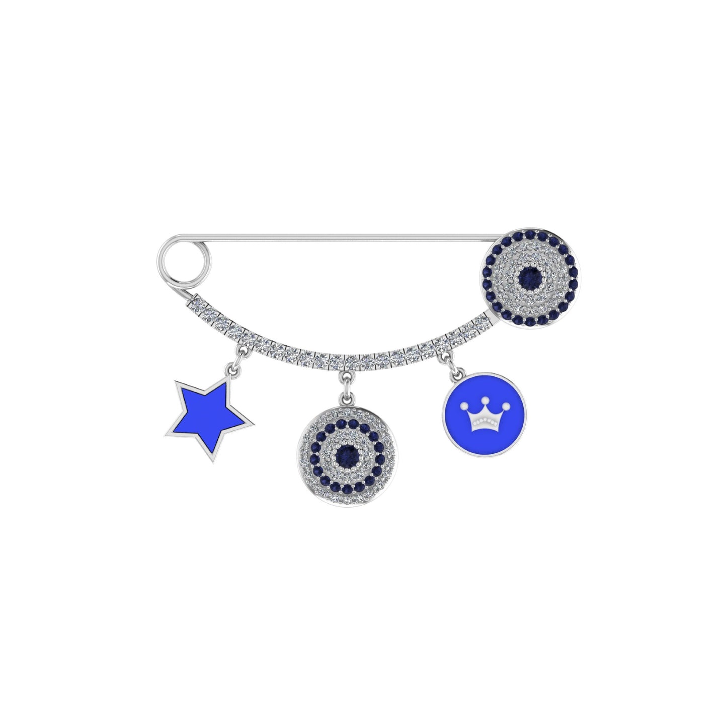 Star Love King Brooch Pin