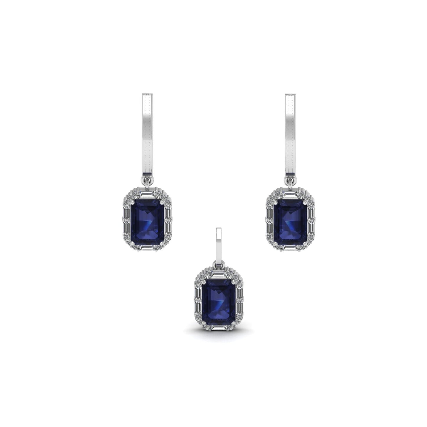 Cubic Zirconia Pendant Set
