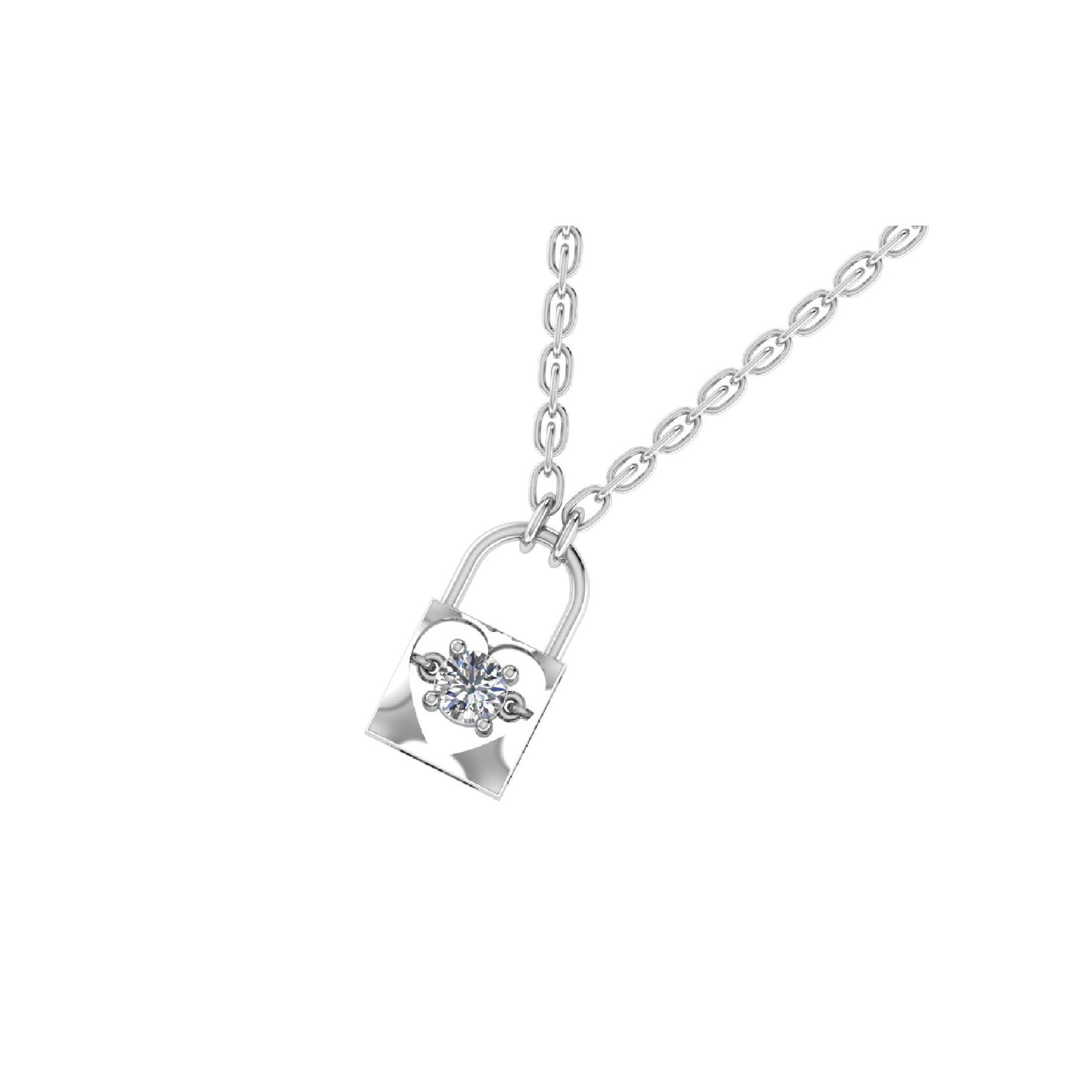 Lock Pendant Necklace