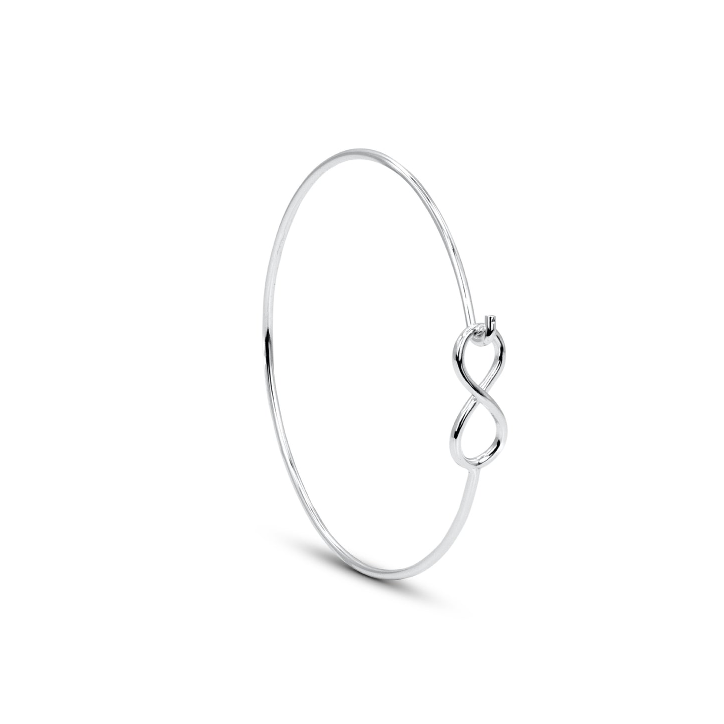 Sterling Silver Infinity Bangle