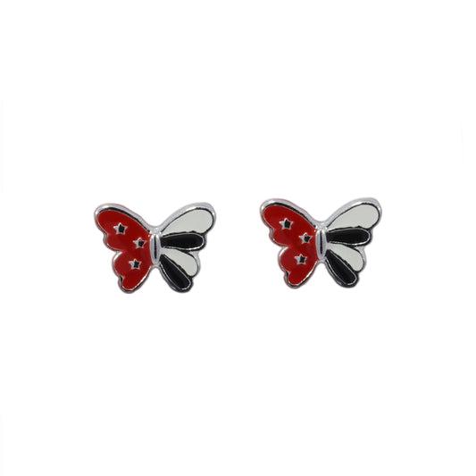 Sterling Silver Butterfly Stud Earrings
