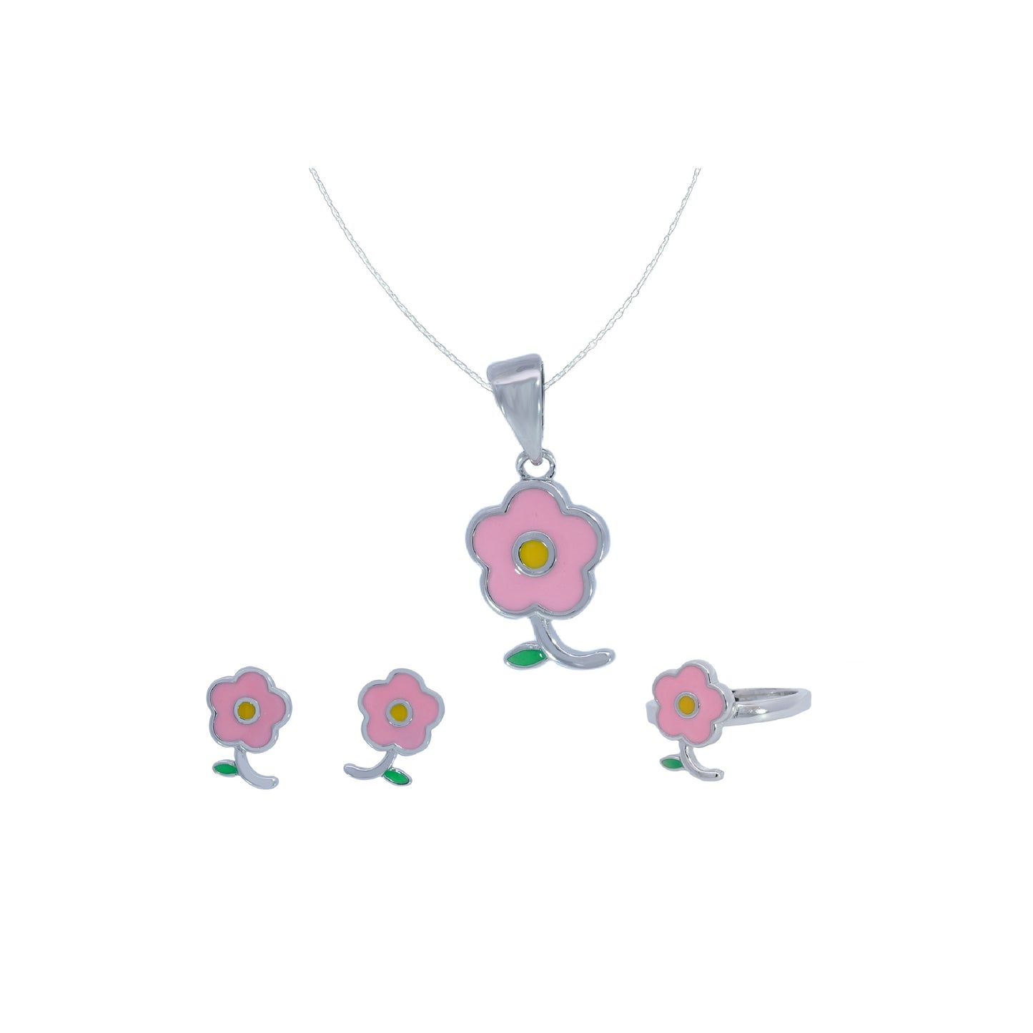 Pink Flower Pendant