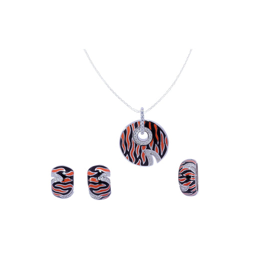 Sterling Silver Pendant Set