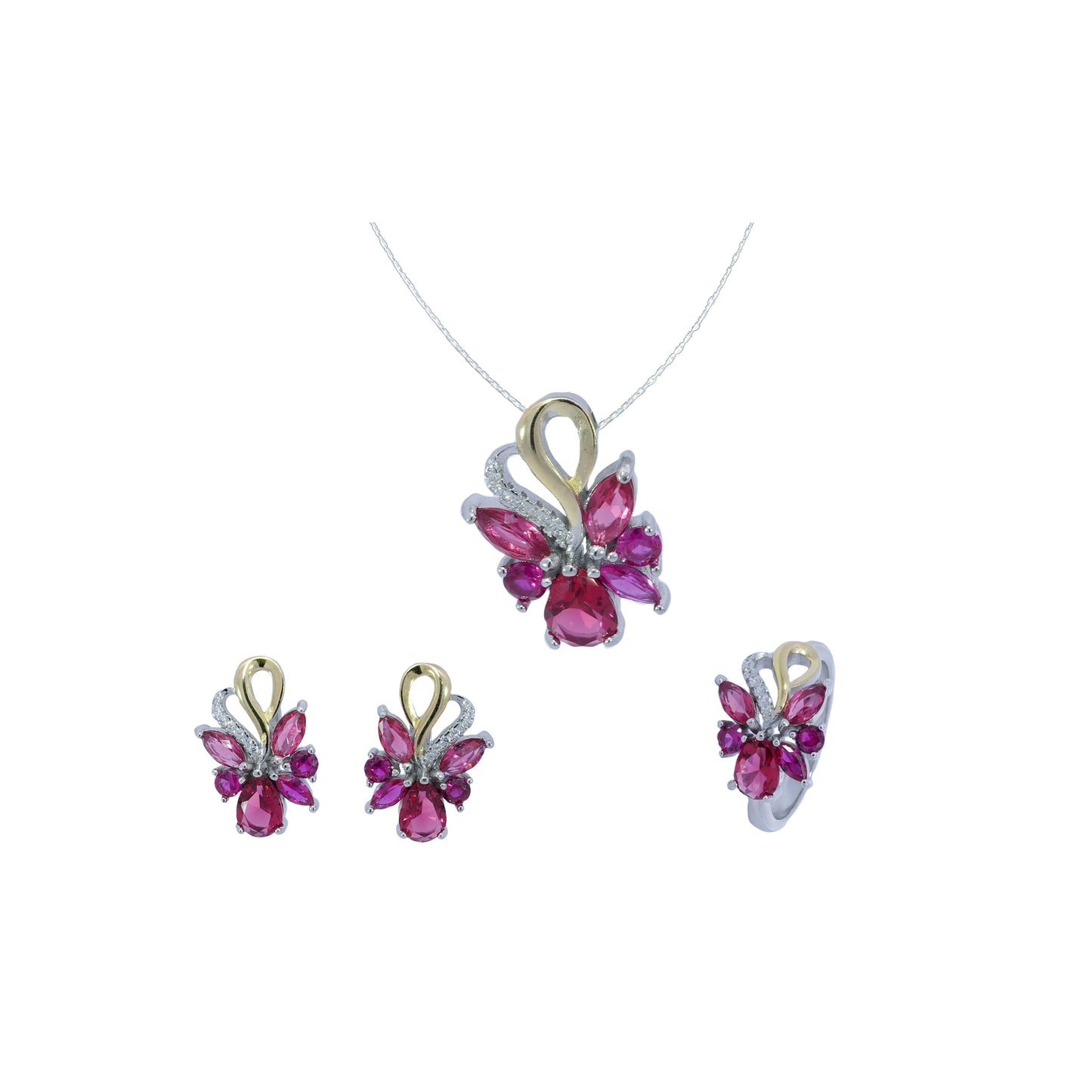 Butterfly Shaped Pendant Set