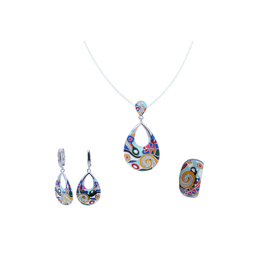 Sterling Silver Pendant Set