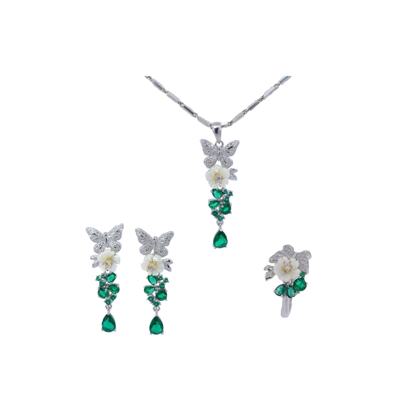 Graff Classic Butterfly  Pendant Set