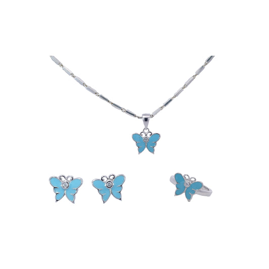 Butterfly-Themed Mood Pendant Set