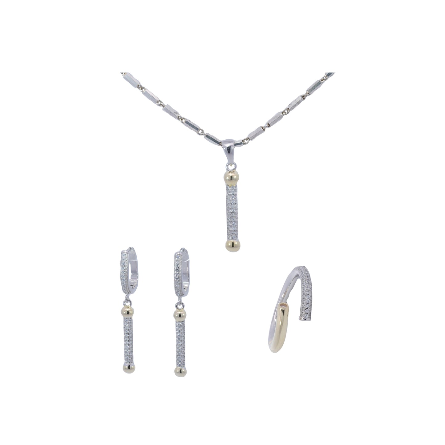 Cubic Zirconia Pendant Set