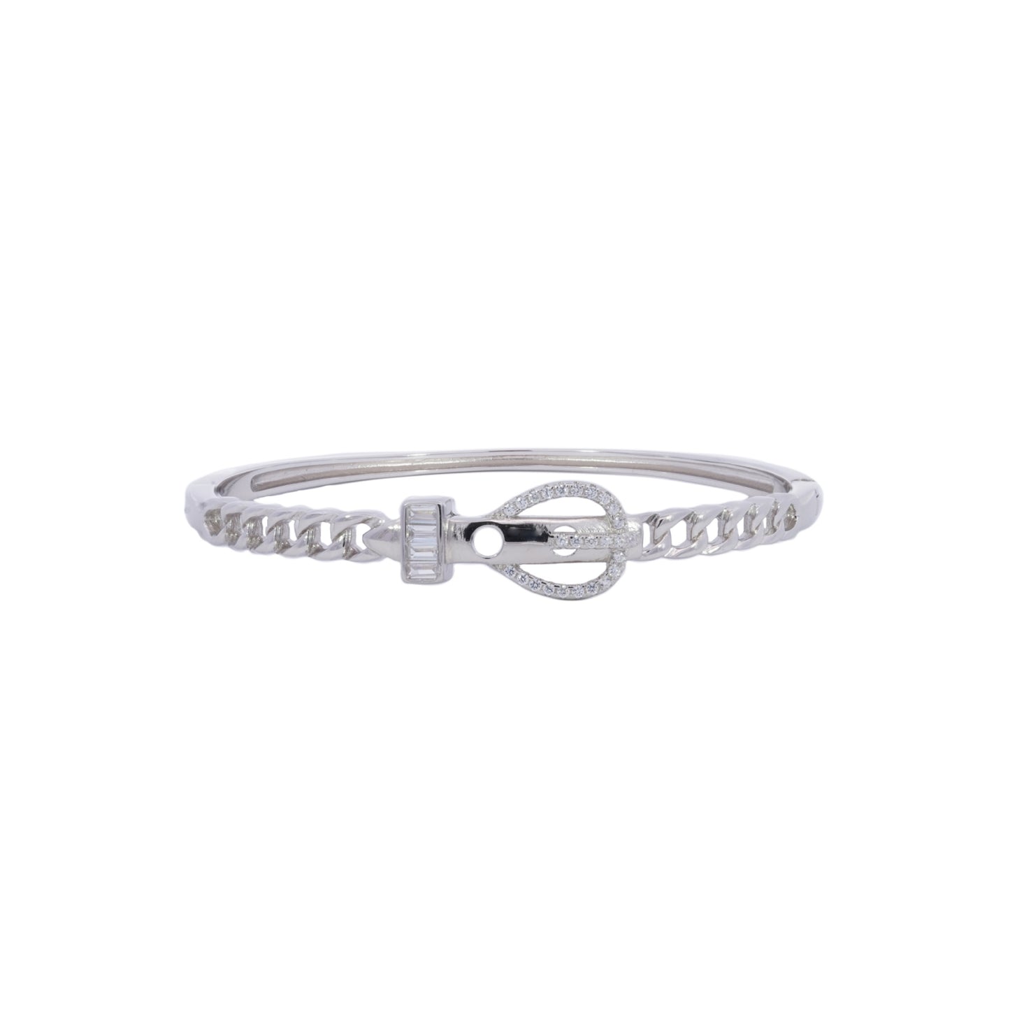 Teardrop Keyhole Shape Bangle