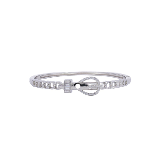 Teardrop Keyhole Shape Bangle