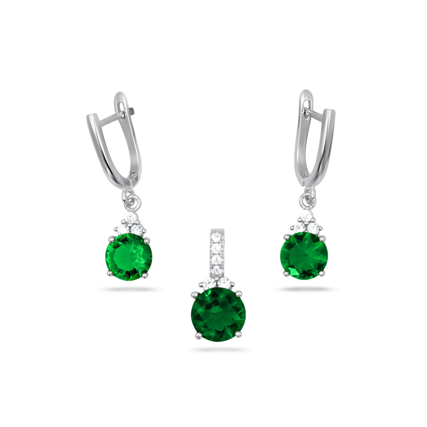 Green Nano Round Pendant Set