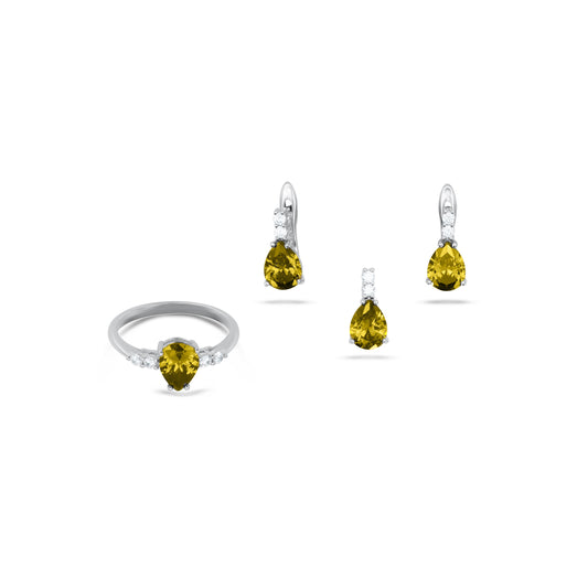 Prominent Yellow Pendant Set