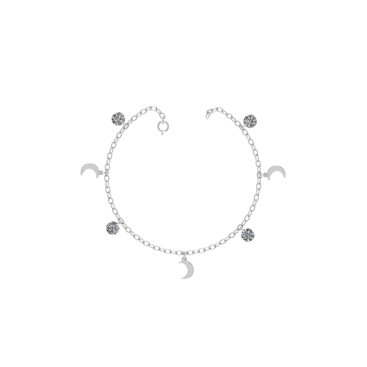 Moon Charm Anklet