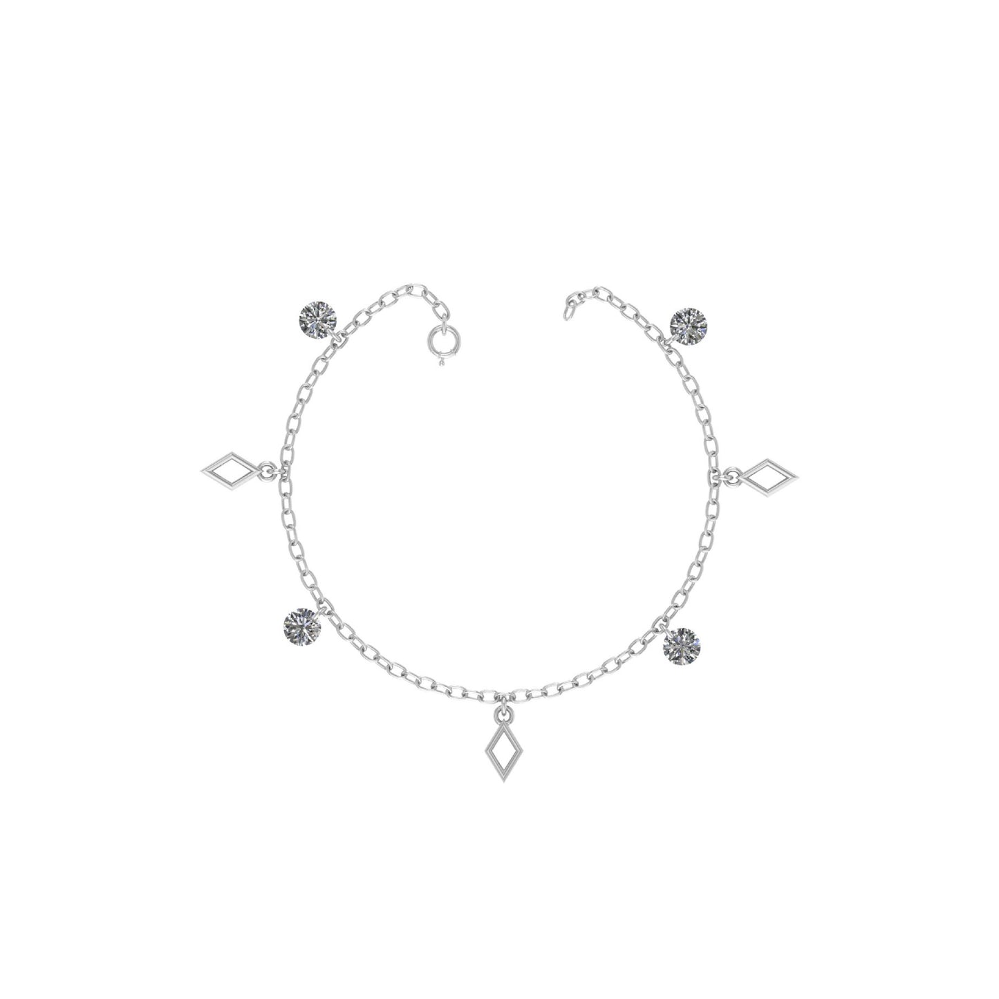 Silver Charm Anklet