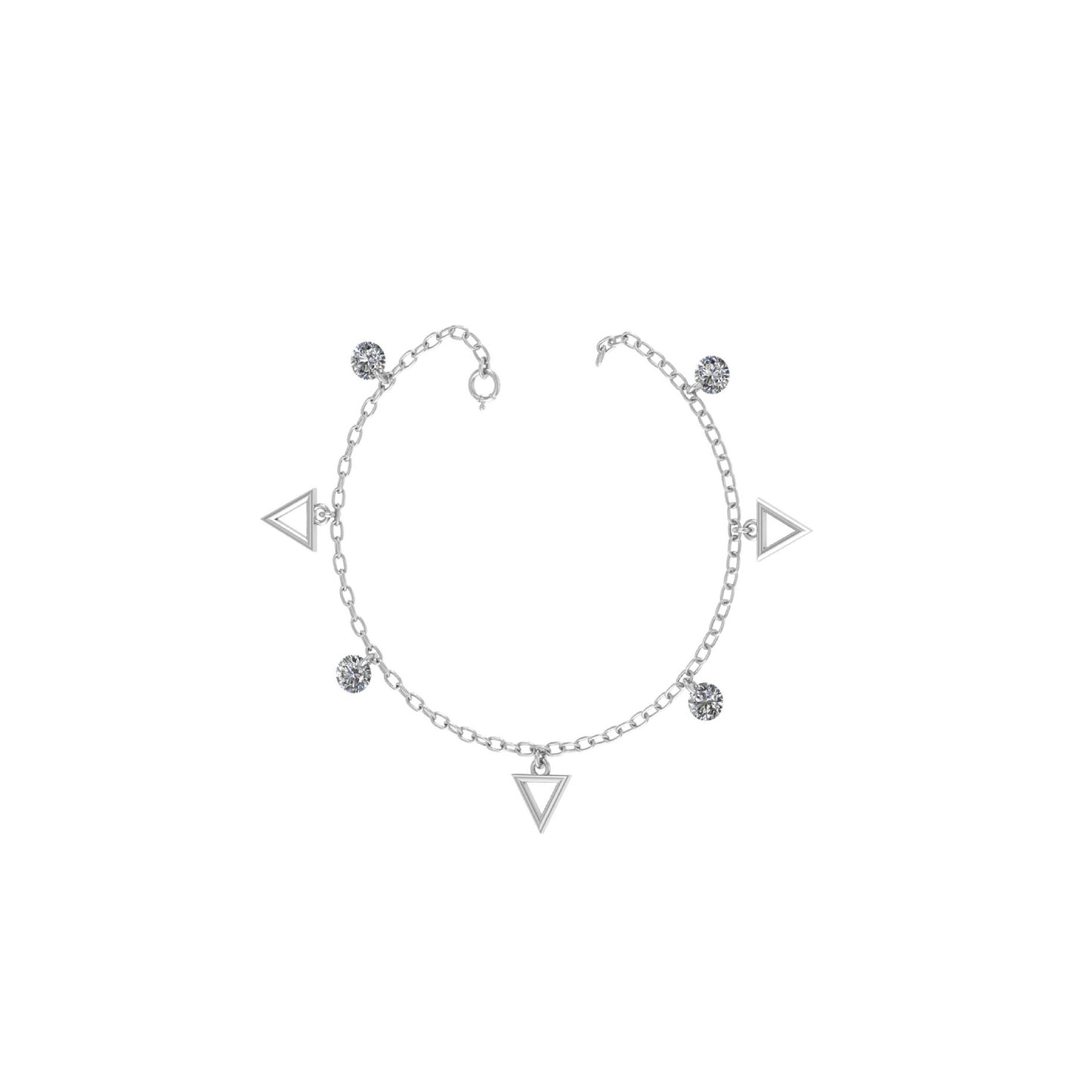 Triangle Charm Anklet