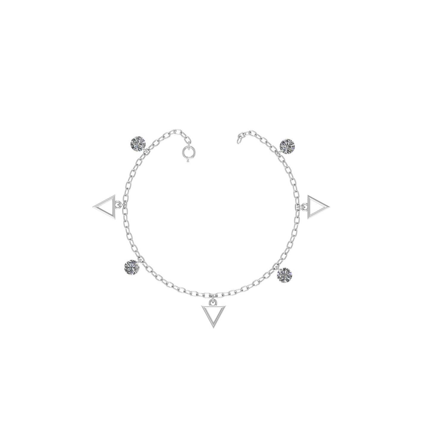 Triangle Charm Anklet