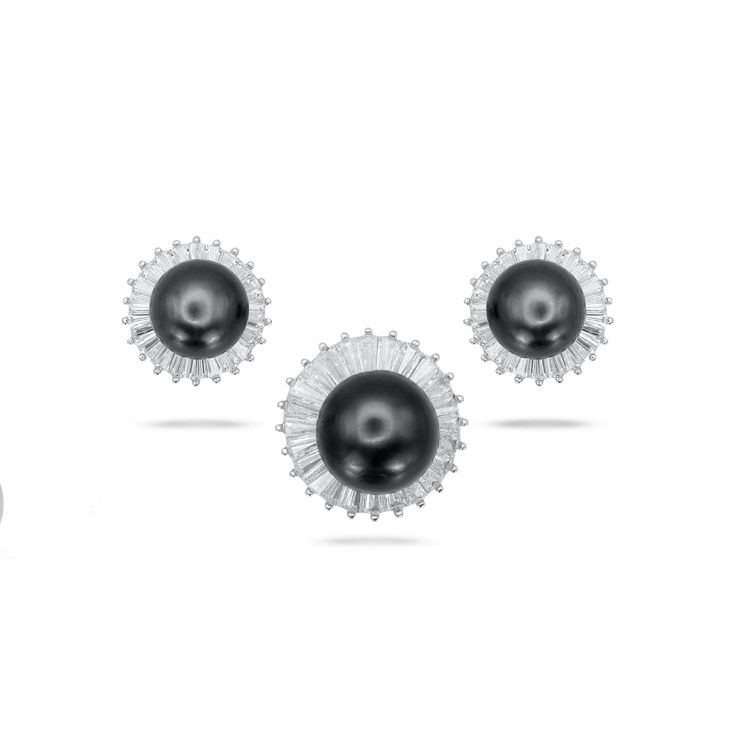 Black Pearl Pendant Set