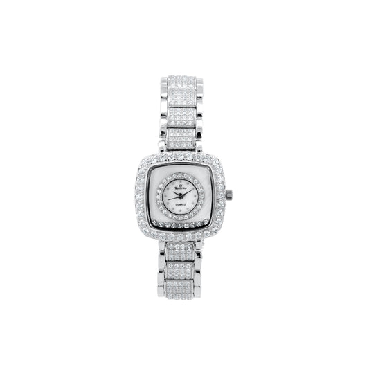 Silver Watch for Women with Zirconias
