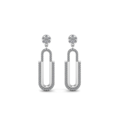 Paperclip Drop Earring