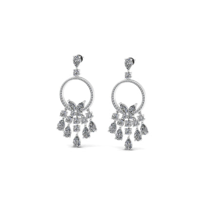 Drop Silver Jhumka (Earring)