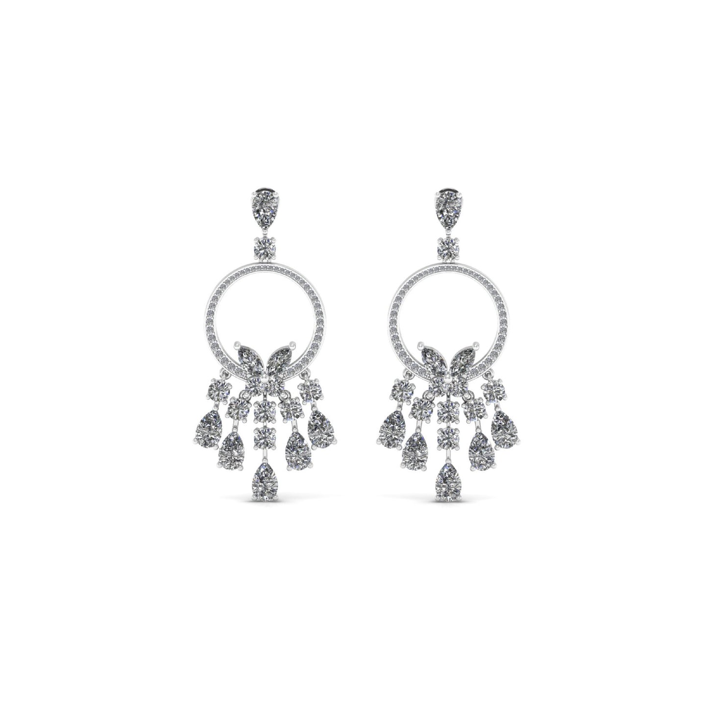 Drop Silver Jhumka (Earring)