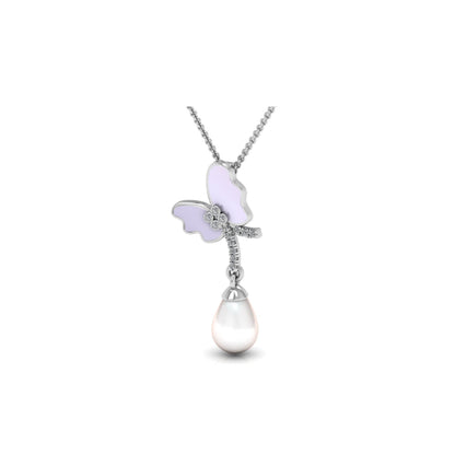 Pearl Butterfly Necklace