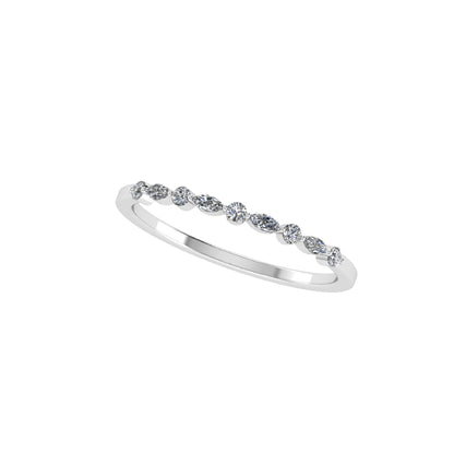 Marquise and Round Shape Stone Ring