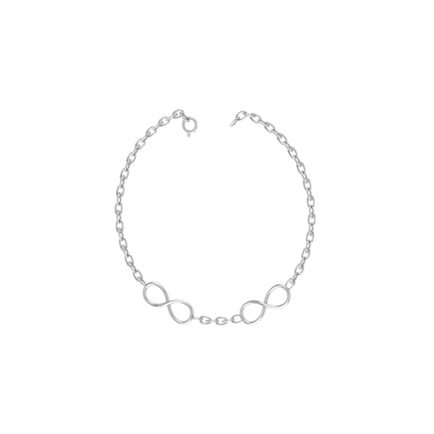 Silver Infinity Chain Anklet