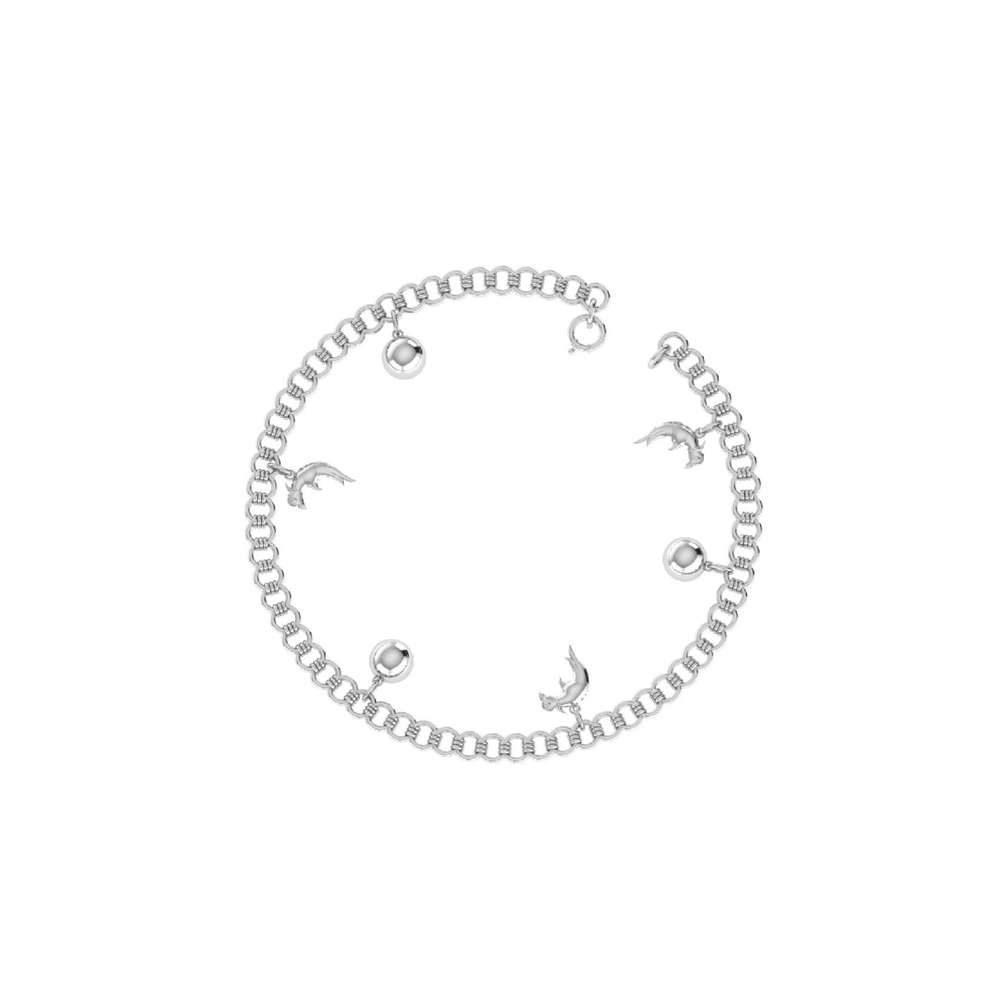 Dolphin Charm Anklet