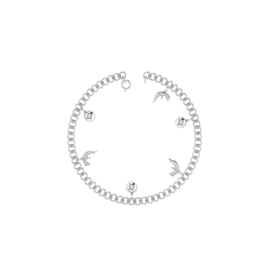 Dolphin Charm Anklet