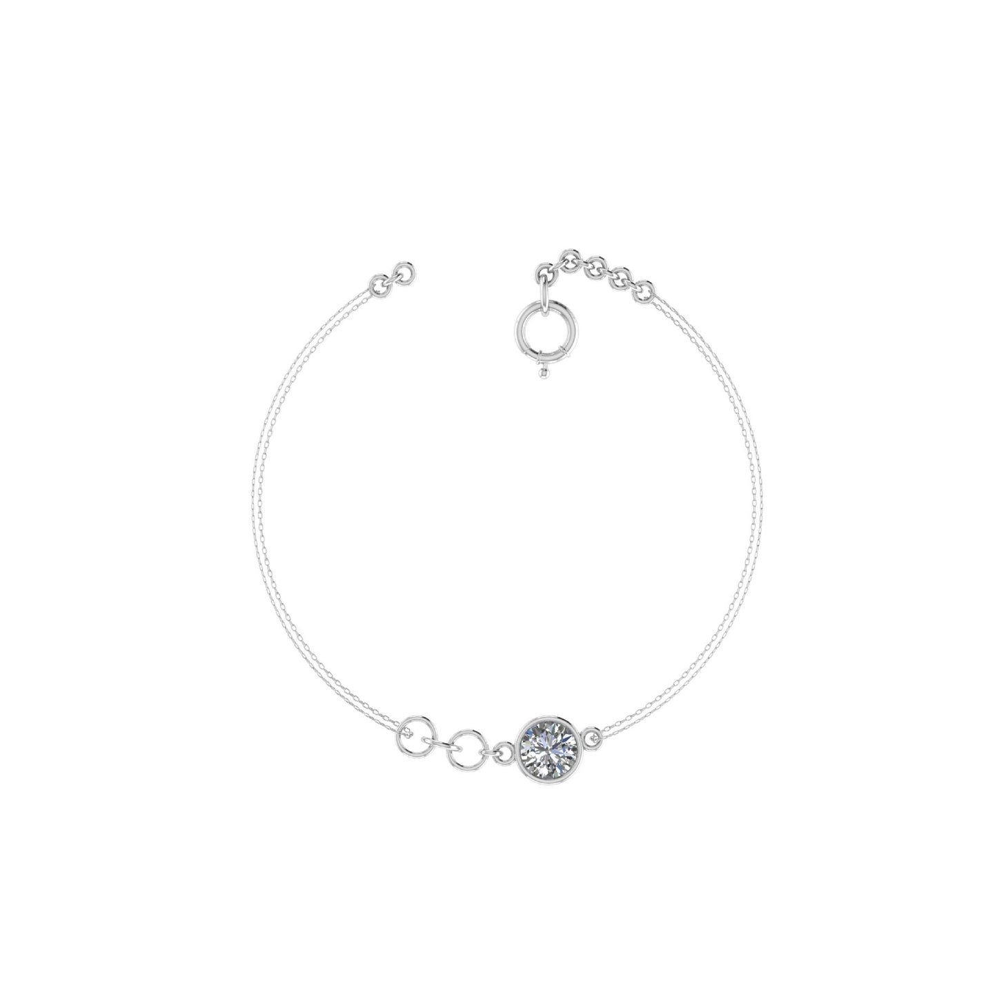 Bezel Shape Anklet