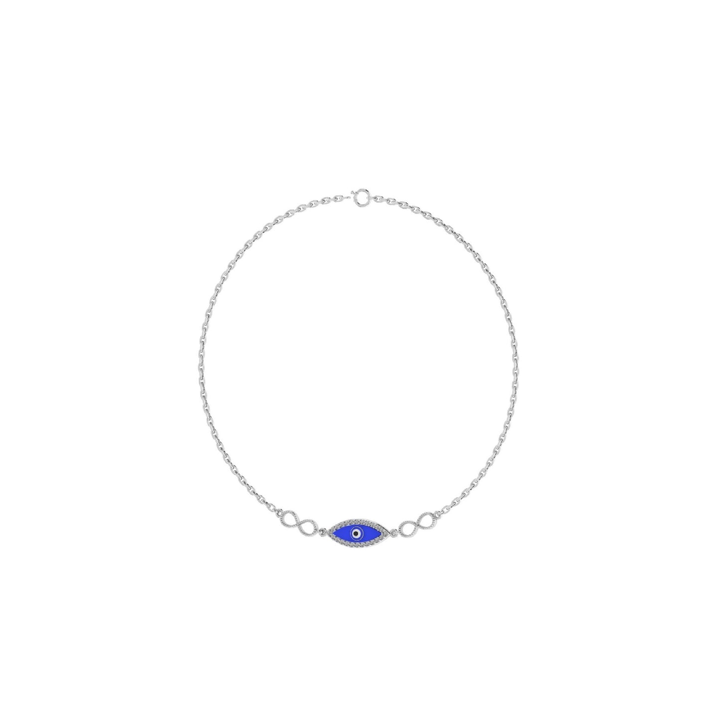 Evil Eye Blue Charm Bracelet