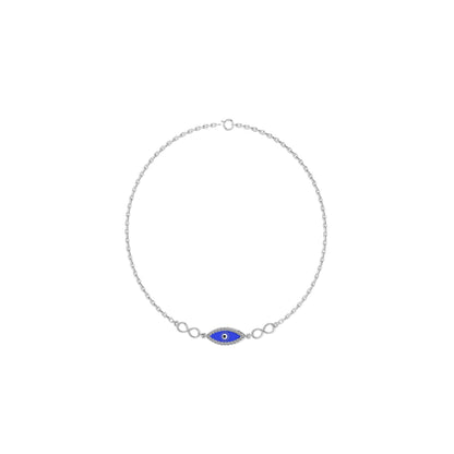 Evil Eye Blue Charm Bracelet