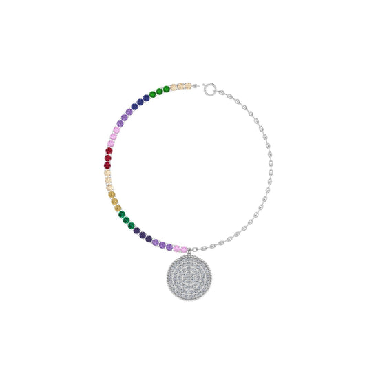 Rainbow Colour Stone Bracelet