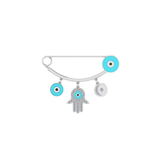 Evil Eye Safety Pin