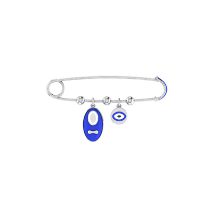Evil Eye Oval Shape Pin