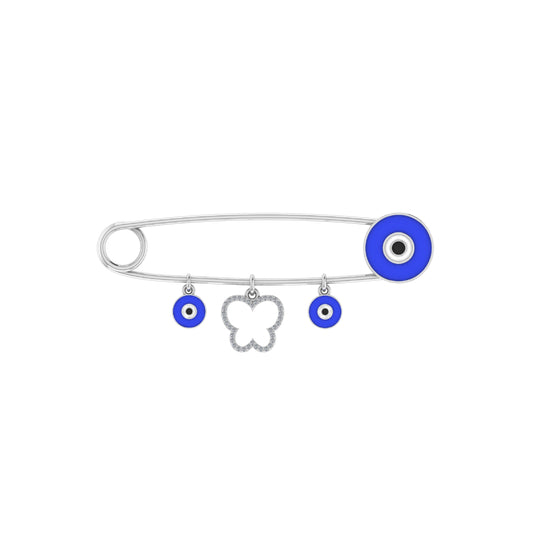 Evil Eye butterfly Shape Pin
