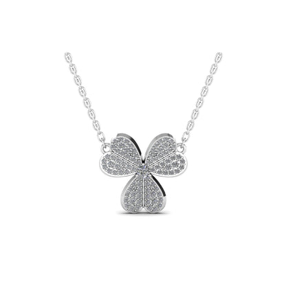 Pendant Shaped Three-Leaf Clover Necklace